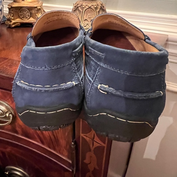 EUC Men's Johnston and Murphy Blue Suede Comfort Flex Penny Loafers Size 11.5 M - Picture 5 of 8